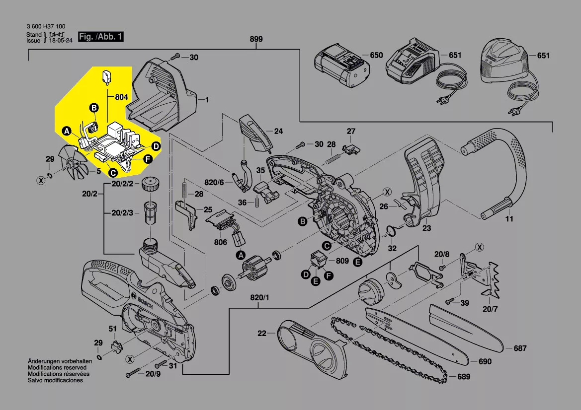 Platine électronique réf. F 016 104 147 Bosch